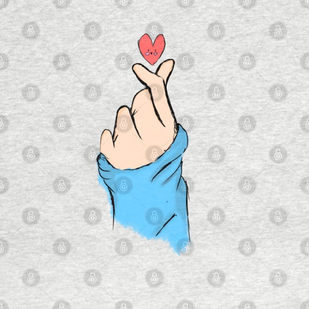 K-pop Finger heart! by TheWhiteSkyStore